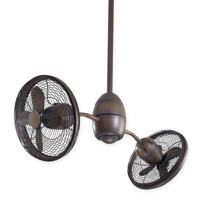 Minka Aire Gyrette Twin Turbo Ceiling Fan With Remote Control