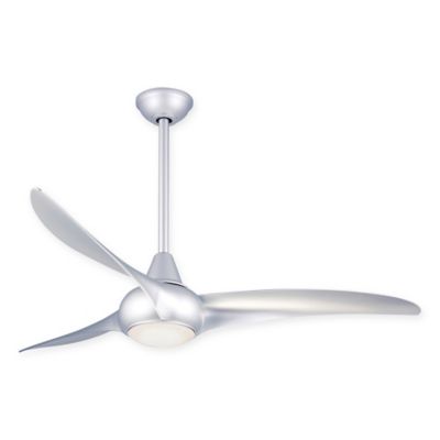 Minka Aire Light Wave 52 Inch Ceiling, Silver Ceiling Fan With Lights