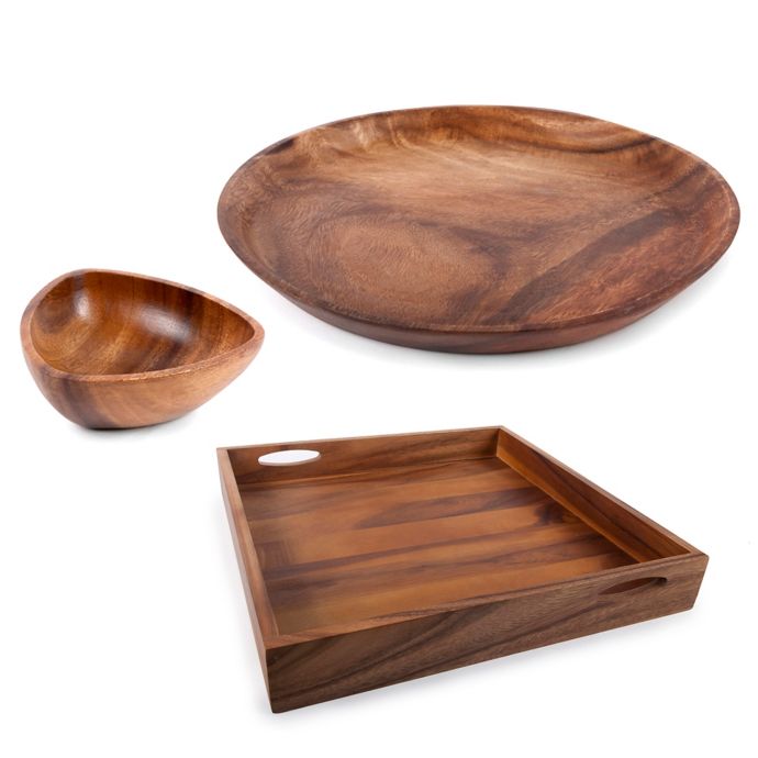 Acacia Wood Serveware Set Bed Bath & Beyond