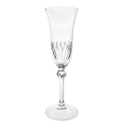 Lorren Home Trends Brigitta Etched Champagne Flutes (Set Of 6) Clear