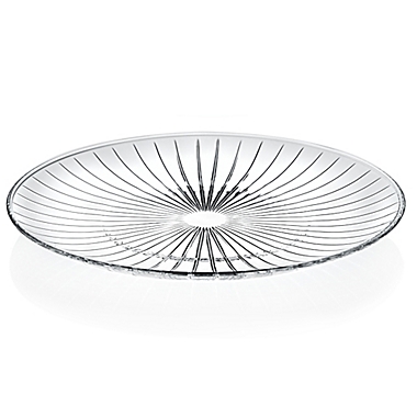 Lorren Home Trends Sunbeam 10-Inch Crystal Dinner Plates (Set of 4). View a larger version of this product image.