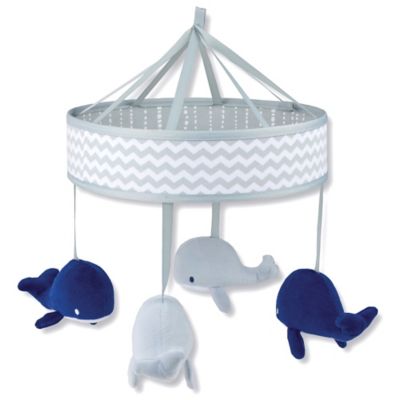 whale crib mobile
