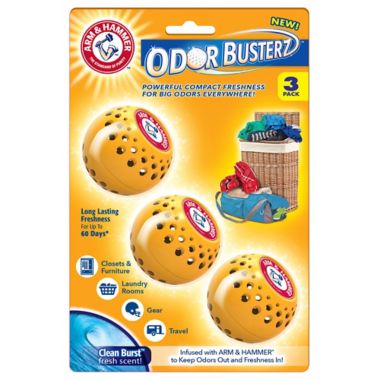 Arm & Hammer&trade; Odor Busterz&trade; 3-Pack Deodorizing Balls. View a larger version of this product image.