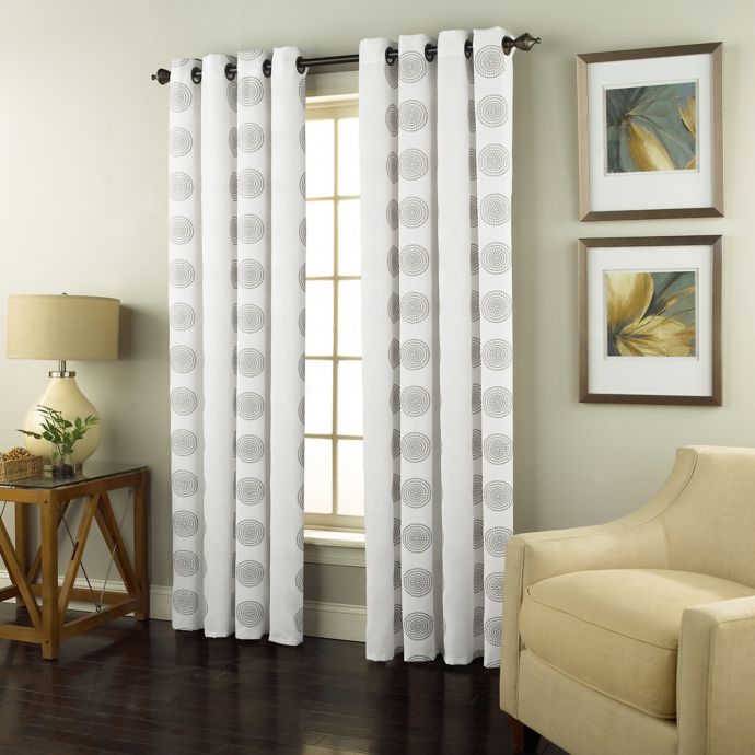 Spiral Grommet Top Window Curtain Panel Bed Bath Beyond