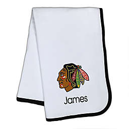 Designs by Chad and Jake NHL Chicago Blackhawks Personalized Baby Blanket