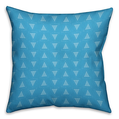 Birth Announcement Pillow in Blue. View a larger version of this product image.