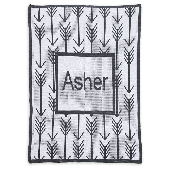 Butterscotch Blankees Arrows & Arrows Blanket in Off White/Charcoal