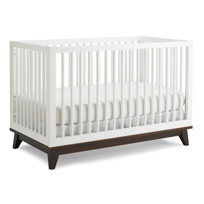 Ti Amo Moderna 3 In 1 Crib In Snow White Espresso Buybuy Baby