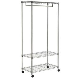 Safavieh Gordon Wire 3-Tier Garment Rack in Chrome