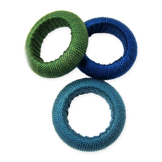 Twist Yarn Napkin Rings (Set of 12) | Bed Bath & Beyond