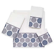 Avanti Dotted Circle Hand Towel in White
