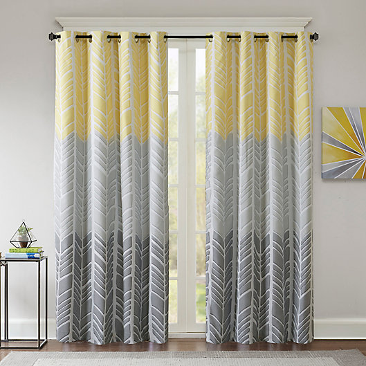 Alternate image 1 for Intelligent Design Adel Printed Blackout 84-Inch Window Curtain Panel (Single)