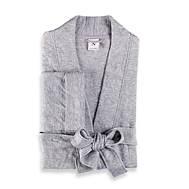 N Natori Extra-Large Quilted Robe in Grey. View a larger version of this product image.