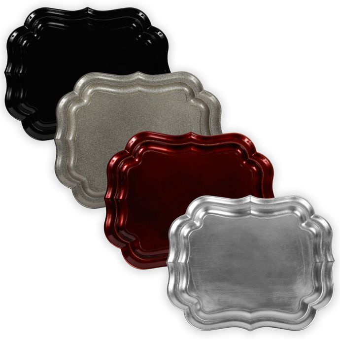 Antique Decorative 20Inch Oblong Serving Tray Bed Bath