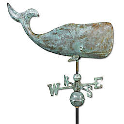 Good Directions Whale Weathervane in Blue Verde Copper