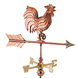 Good Directions Rooster Garden Weathervane in Polished Copper