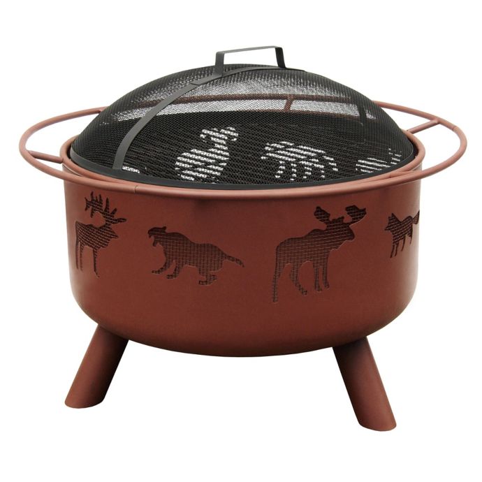 Landmann USA 29-Inch Big Sky Wildlife Fire Pit in Clay ...