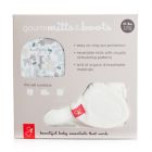 Alternate image 1 for goumi Size Organic Cotton 0-3M Mitt &amp; Bootie Set in Forest Friends Grey