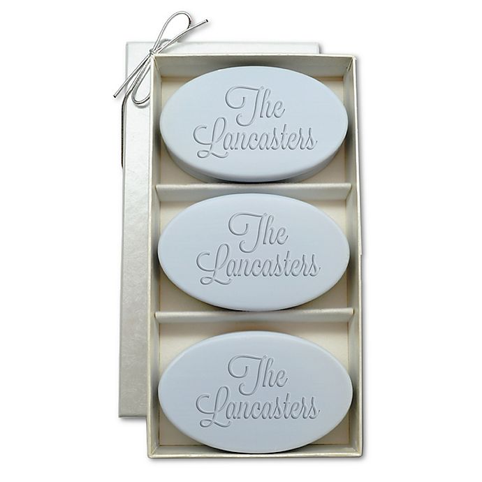 Alternate image 1 for Carved Solutions Signature Spa Trio Oval Soap Bars (Set of 3)
