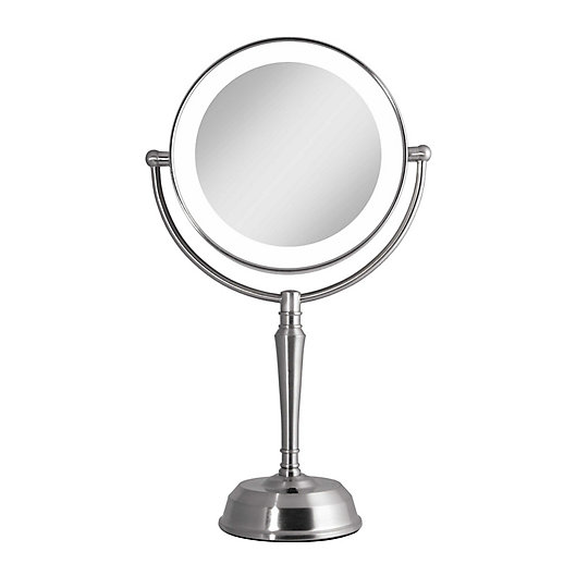 Rechargeable 1x 10x Led Vanity Mirror, 10x Lighted Makeup Mirror Plug In