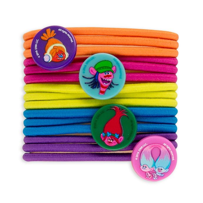 Goody Dreamworks Trolls 15 Count Braided Hair Elastics With