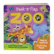 Peek-A-Flap Board Book: "Zoo" by Jaye Garnett