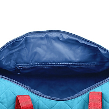 Stephen Joseph&reg; Airplane Quilted Duffle in Blue. View a larger version of this product image.