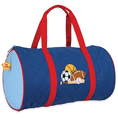 Stephen Joseph&reg; Sports Quilted Duffle in Blue. View a larger version of this product image.