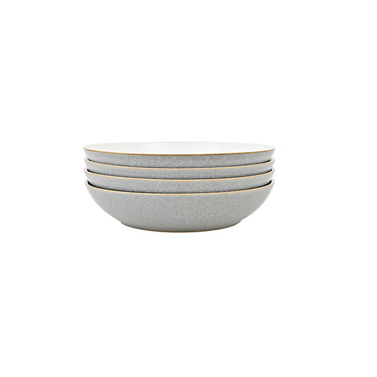 Alternate image 1 for Denby Elements Pasta Bowls in Light Grey (Set of 4)