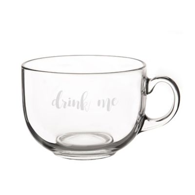 large glass mug