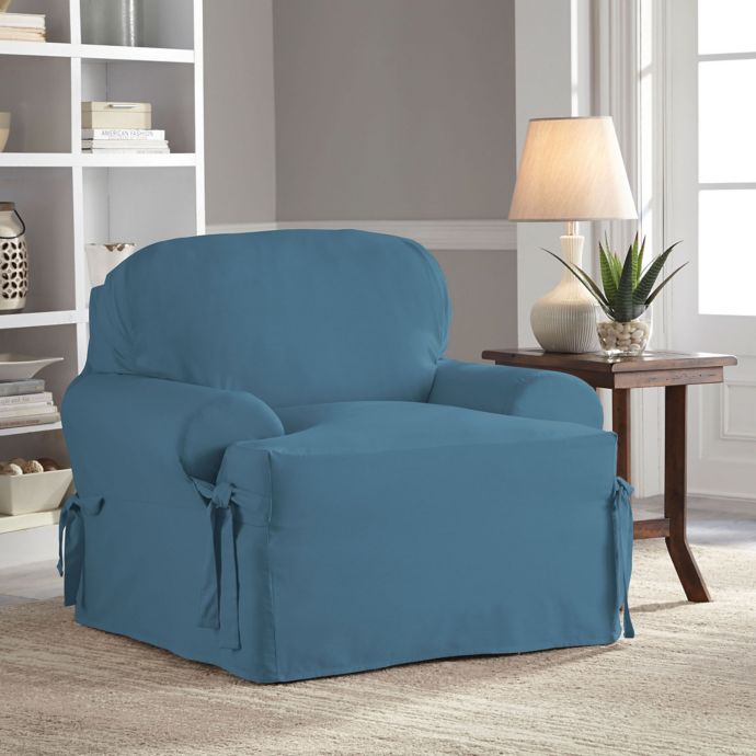 Perfect Fit Relaxed Fit Cotton Duck T-Cushion Chair ...