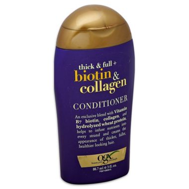 OGX&reg; .3 fl. oz. Biotin and Collagen Conditioner. View a larger version of this product image.