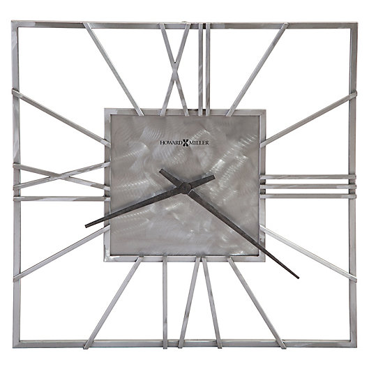 Alternate image 1 for Howard Miller® 24-Inch Lorain Square Wall Clock in Steel