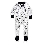 Burt&#39;s Bees Baby&reg; Size 18M Twinkle Bee Organic Cotton Footed Pajama in Navy/White