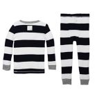 Alternate image 1 for Burt's Bees Baby&reg; Size 2T 2-Piece Rugby Stripe Organic Cotton Pajama Set in Navy