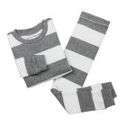 Alternate image 2 for Burt's Bees Baby&reg; Size 3T Rugby Stripe Organic Cotton 2-Piece Pajama Set in Grey