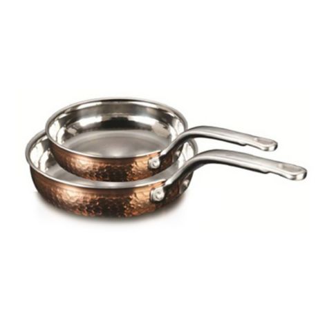 Details about   1 Lagostina 2QT 1.9 Liter Sauce Pan with Lid Pounded Copper Look Mod J3 L62 9010 