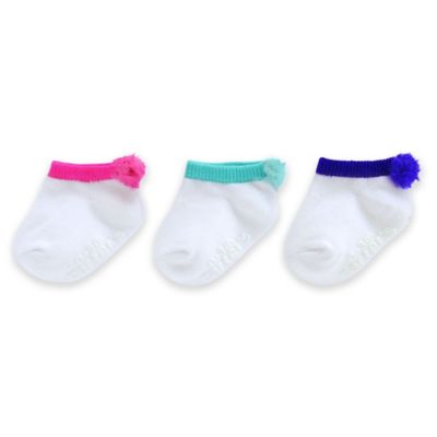 baby girl pom pom socks