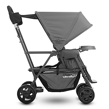 Joovy&reg; Caboose Ultralight Graphite Stand-On Tandem Stroller in Grey. View a larger version of this product image.