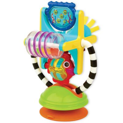 sassy developmental wonder wheel suction toy