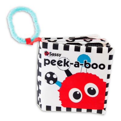 Sassy&reg; Peek-A-Boo Book in Black/White