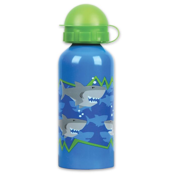 Stephen Joseph® Shark Stainless Steel Water Bottle in Blue Bed Bath