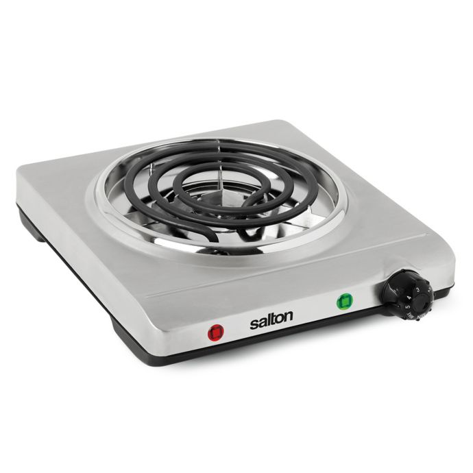 Salton Stainless Steel Single Coil Portable Cooking Range By