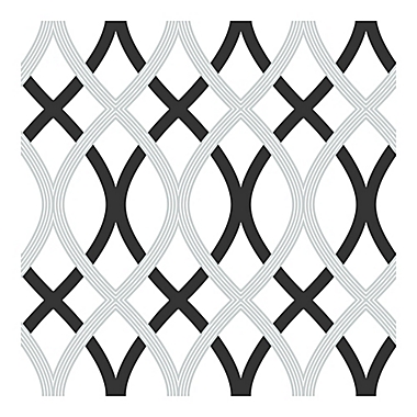 Nuwallpaper&trade; Lattice Peel And Stick Wallpaper in Grey. View a larger version of this product image.