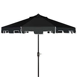 Safavieh UV Resistant Zimmerman 9-Foot Crank Market Umbrella with Flap