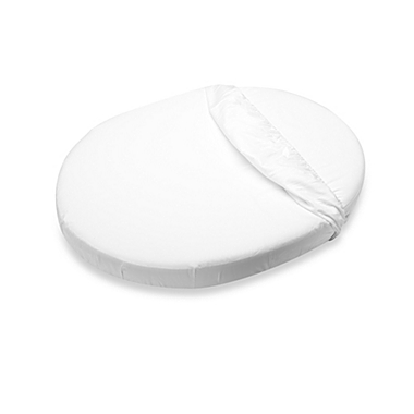 Stokke&reg; Sleepi&#153; Mini Fitted Sheet in White. View a larger version of this product image.