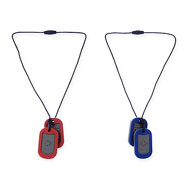 chewbeads&reg; Juniorbeads Dog Tag Teething Necklace. View a larger version of this product image.