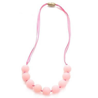 chewbeads&reg; Juniorbeads Madison Jr. Necklace in Bubble Gum Pink. View a larger version of this product image.