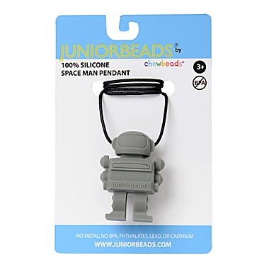 chewbeads&reg; Juniorbeads Astronaut Pendant Necklace in Grey. View a larger version of this product image.