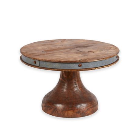 etuHOME  Reclaimed Wood Cake  Stand  Bed  Bath  Beyond 